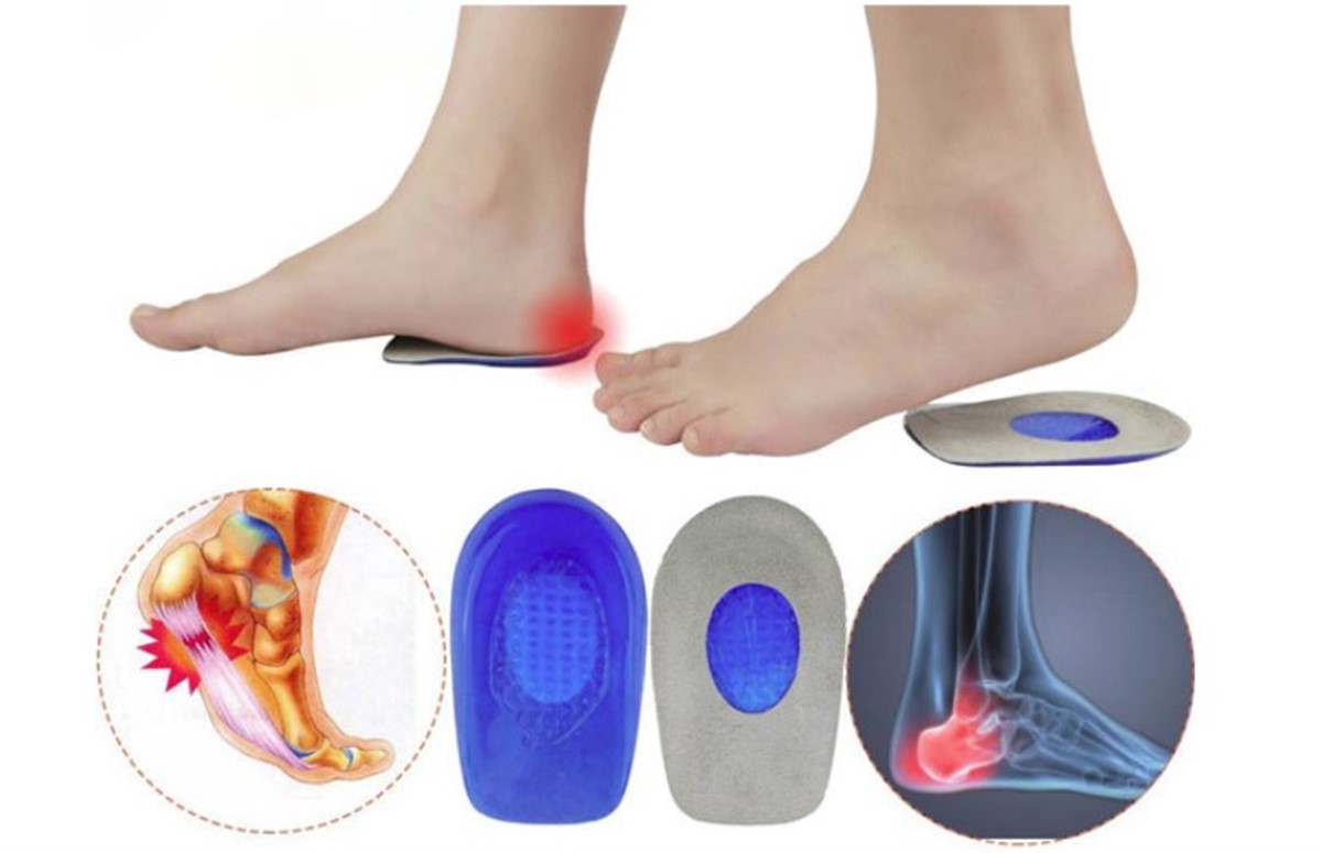 Ayak Topuk Dikeni Darbe Emici Silikon Delikli Yastık 1 Çift Erkek