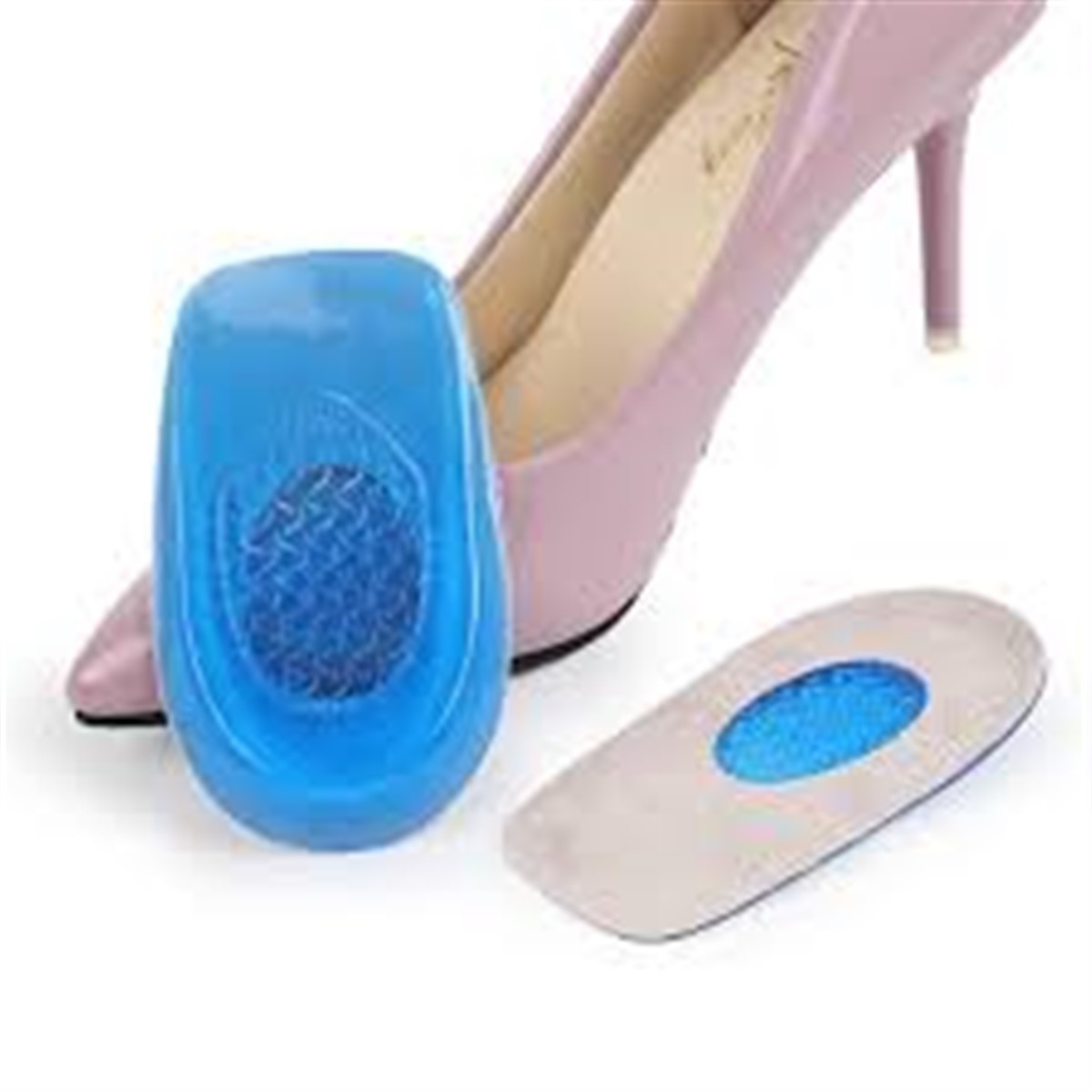 Ayak Topuk Dikeni Darbe Emici Silikon Delikli Yastık 1 Çift Kadın