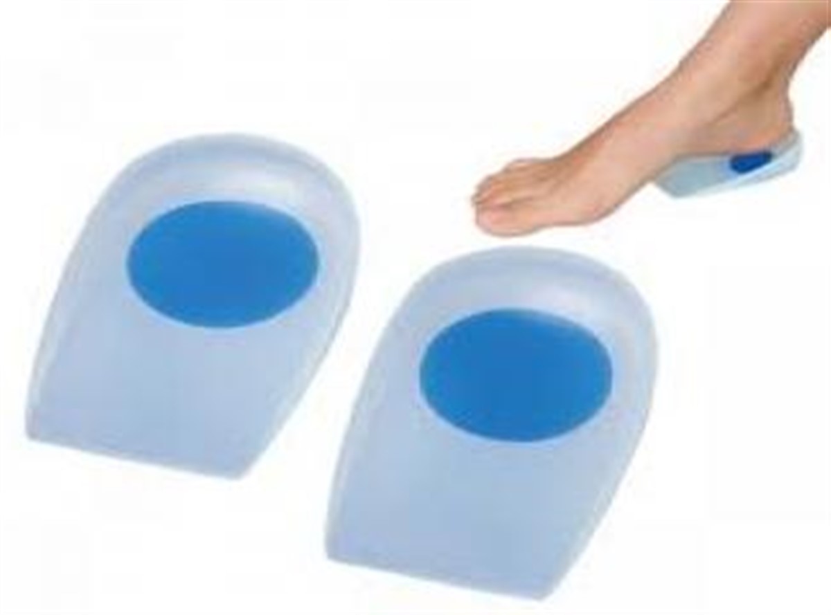 Ayak Topuk Dikeni Topuk Yastığı Silikon Mavi Beyaz Erkek 1 Çift