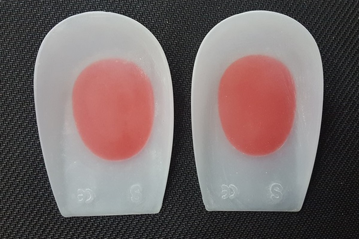 Ayak Topuk Dikeni Topuk Yastığı Silikon Kırmızı Beyaz Kadın 1 Çift