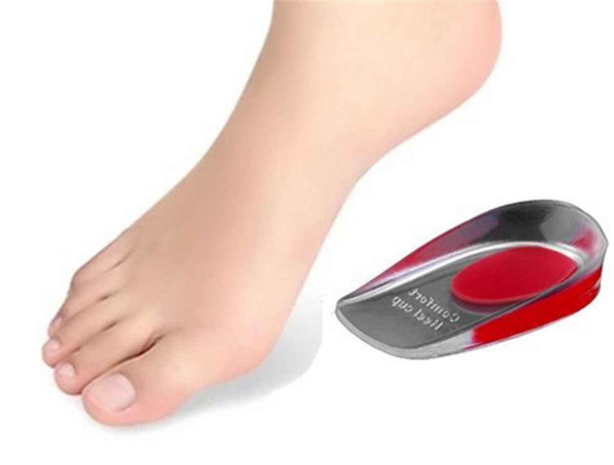 Topuk Rahatlatıcı Dikeni Silikon Ayak Taban Yastığı KIRMIZI