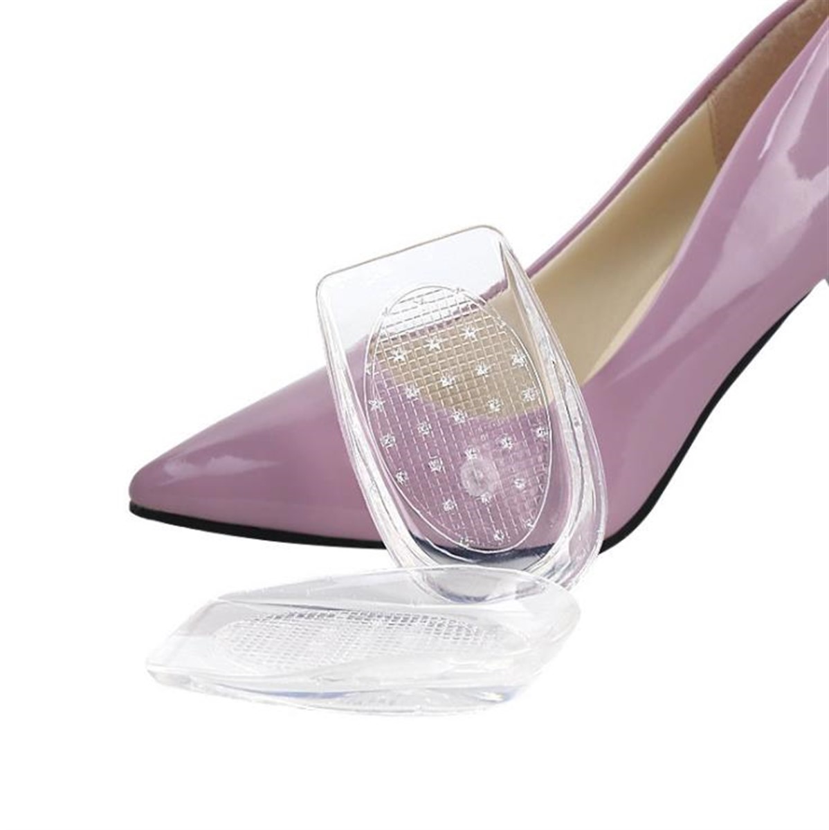 Ayak Topuk Yastığı Plantar Fasiit Silikon ŞEFFAF 1 Çift