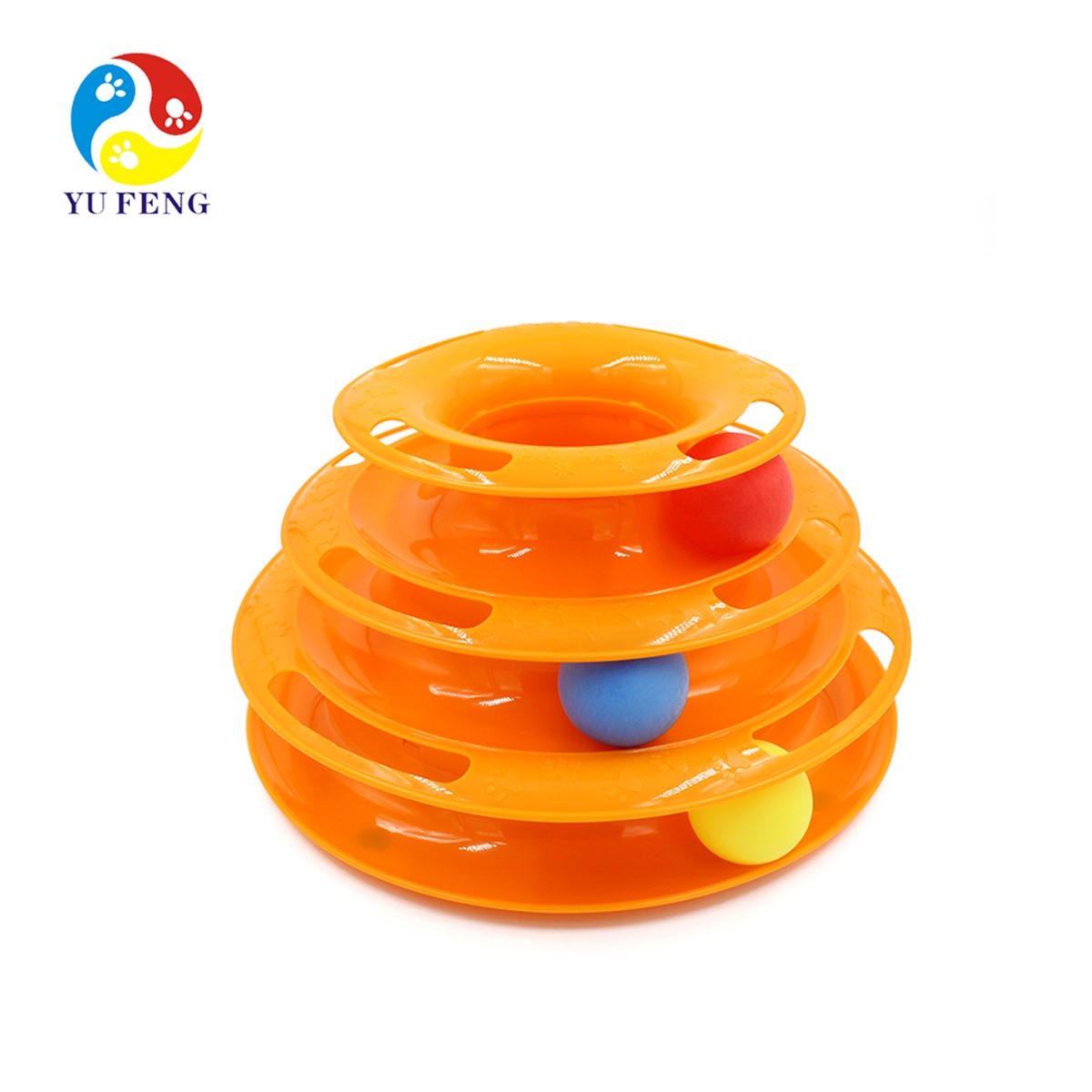 Kedi Zihin Geliştirici 3 Katlı Kule Oyuncak Asorti