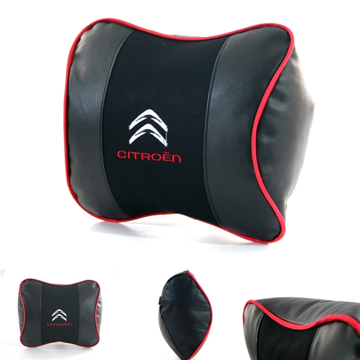 Citroen Geniş Havalı Deri Boyun Seyahat Uyku Yastığı 1 Adet