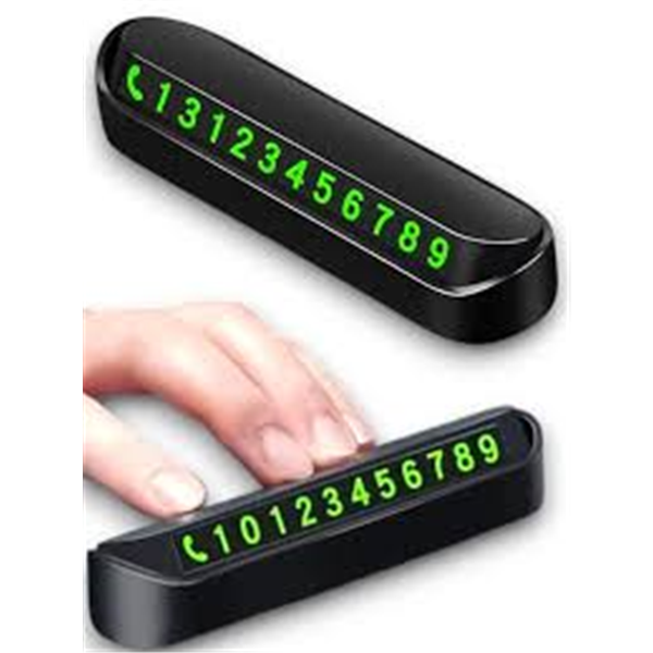 Vantuzlu Araç İçi Fosforlu Telefon Numara Plakası