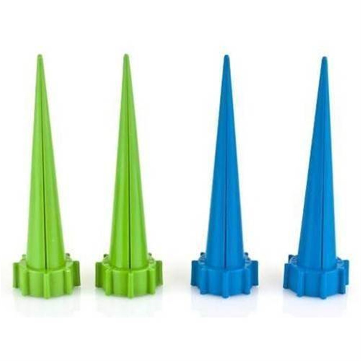 Plastik Renkli Çiçek Sulama Aparatı 4 Adet Asorti
