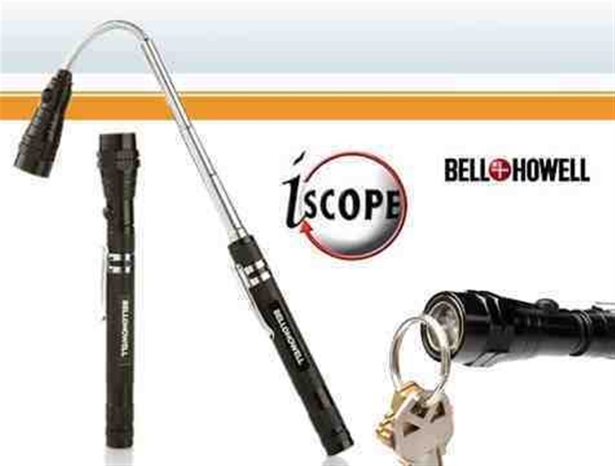 iScope Ön Camı Mıknatıslı Teleskobik Spiral Metalik El Feneri