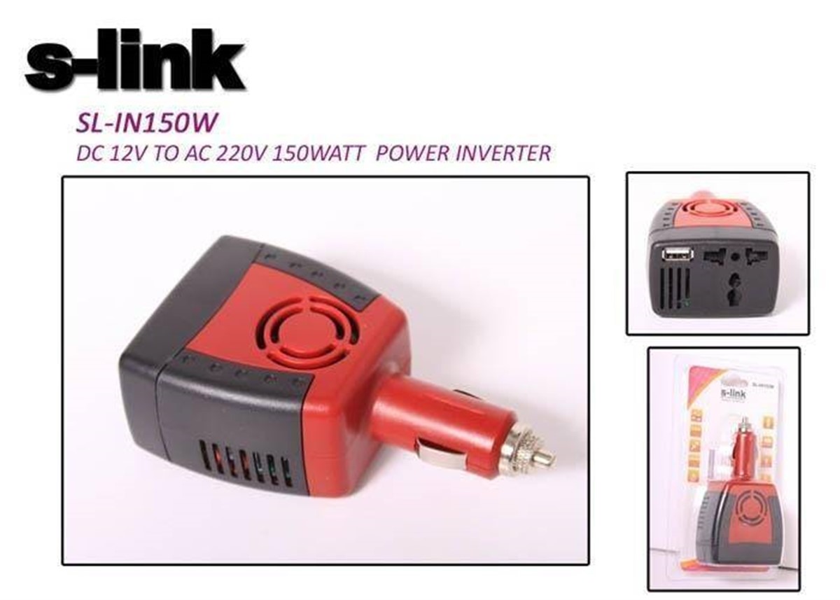 S link SL IN150W 150W Çakmaktan Power Inverter