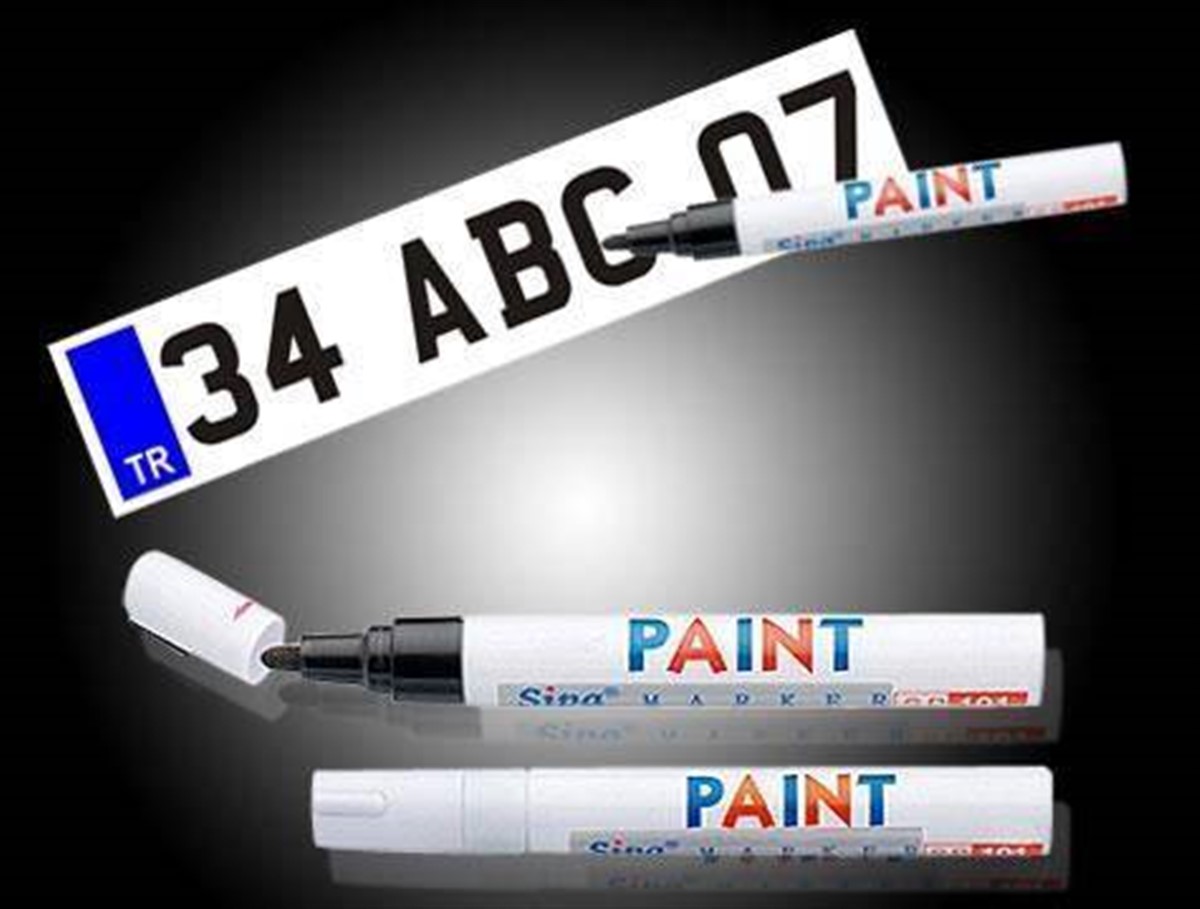 Plaka Yazı Kalemi Siyah