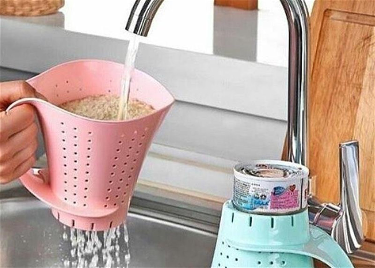 Sürahi Şeklinde Pirinç Yıkama Süzgeci Asorti