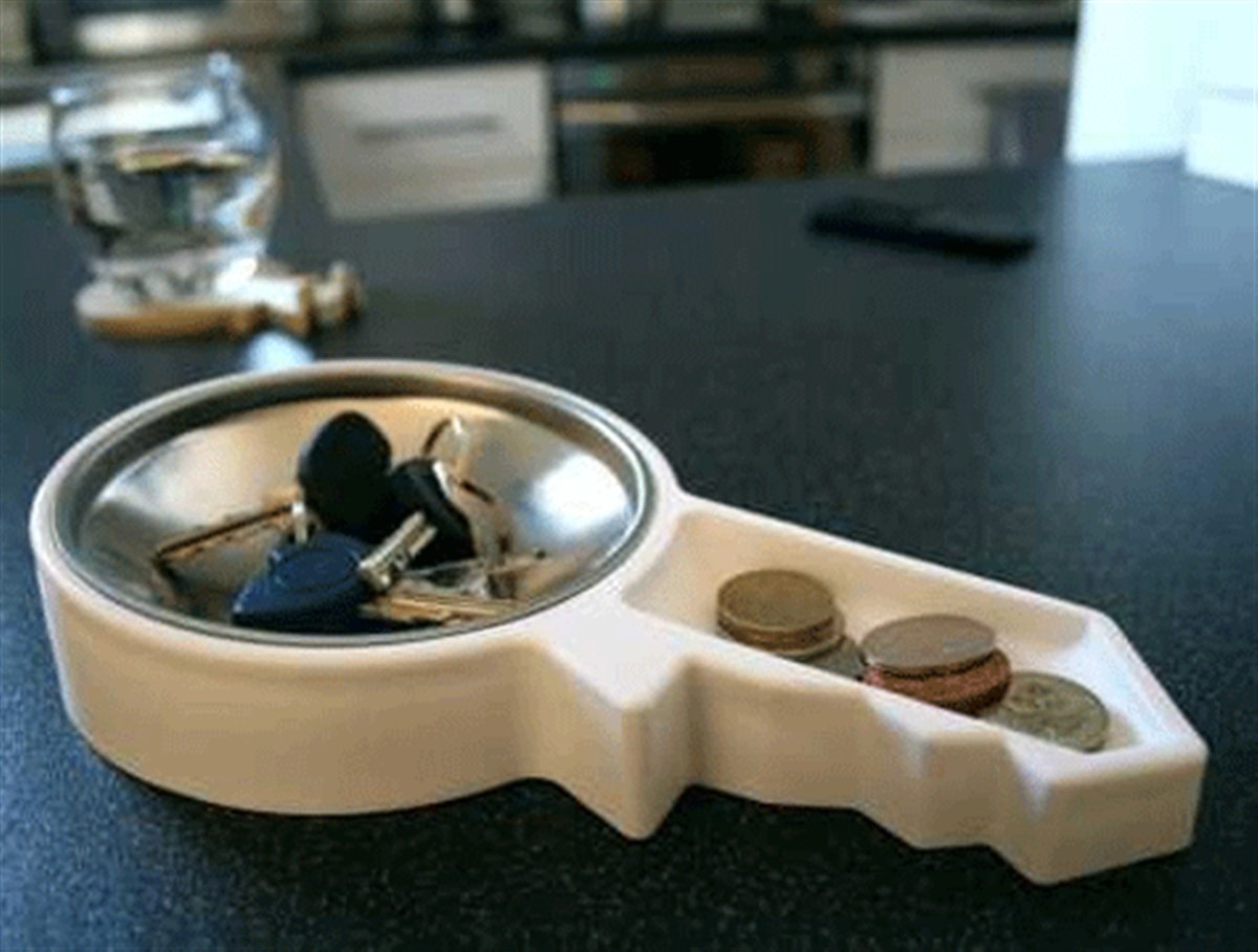 Anahtar Şeklinde Bozuk Paralık Plastik Key Dish