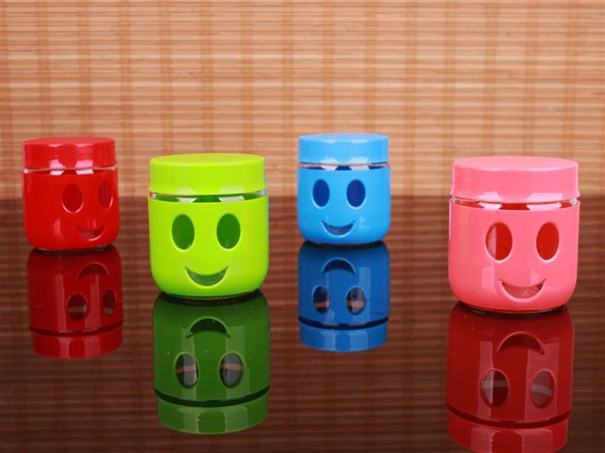 Gülen Surat Figürlü Kavanoz Asorti 425 ML