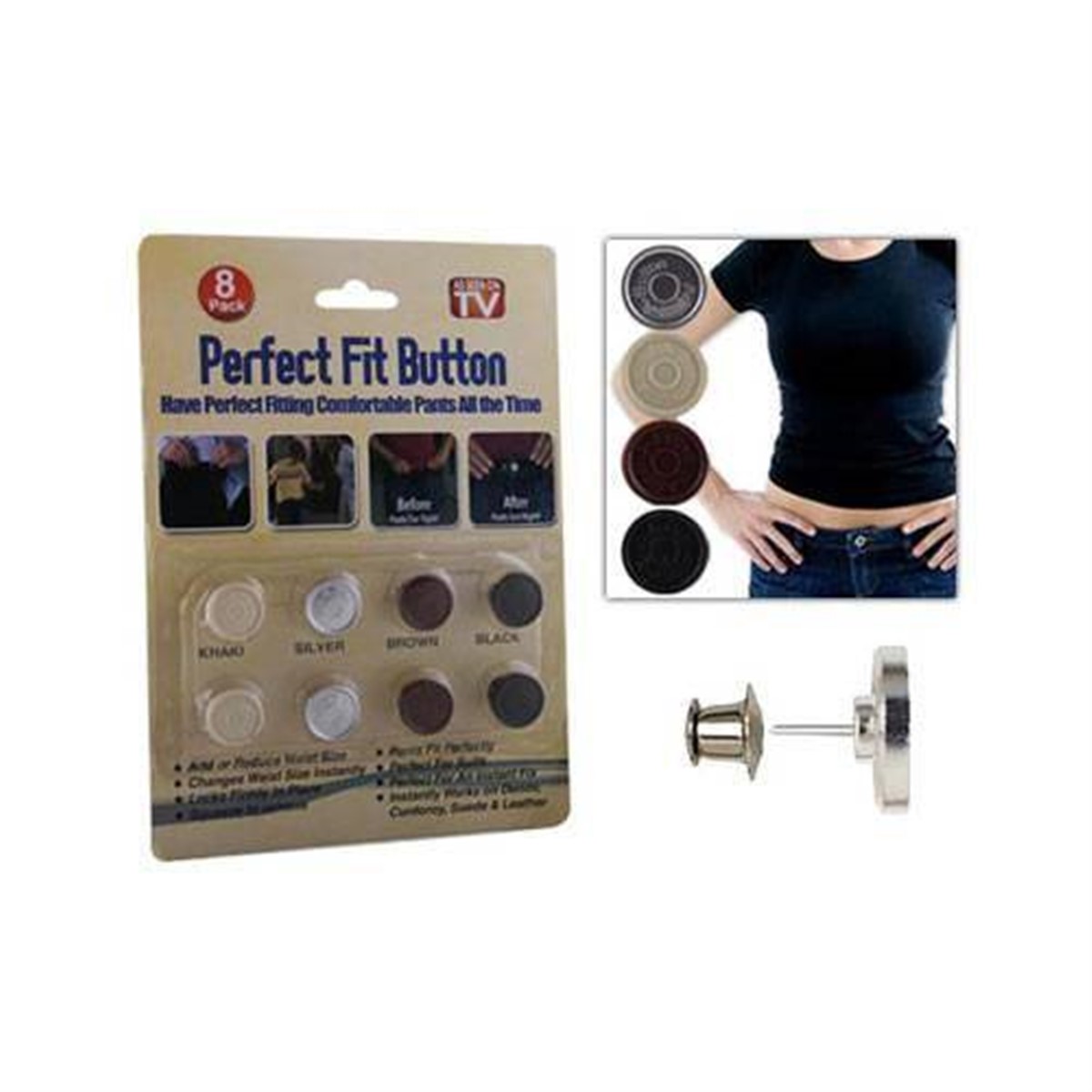 Perfect Fit Button Beden Büyülten Küçülten Düğme Seti