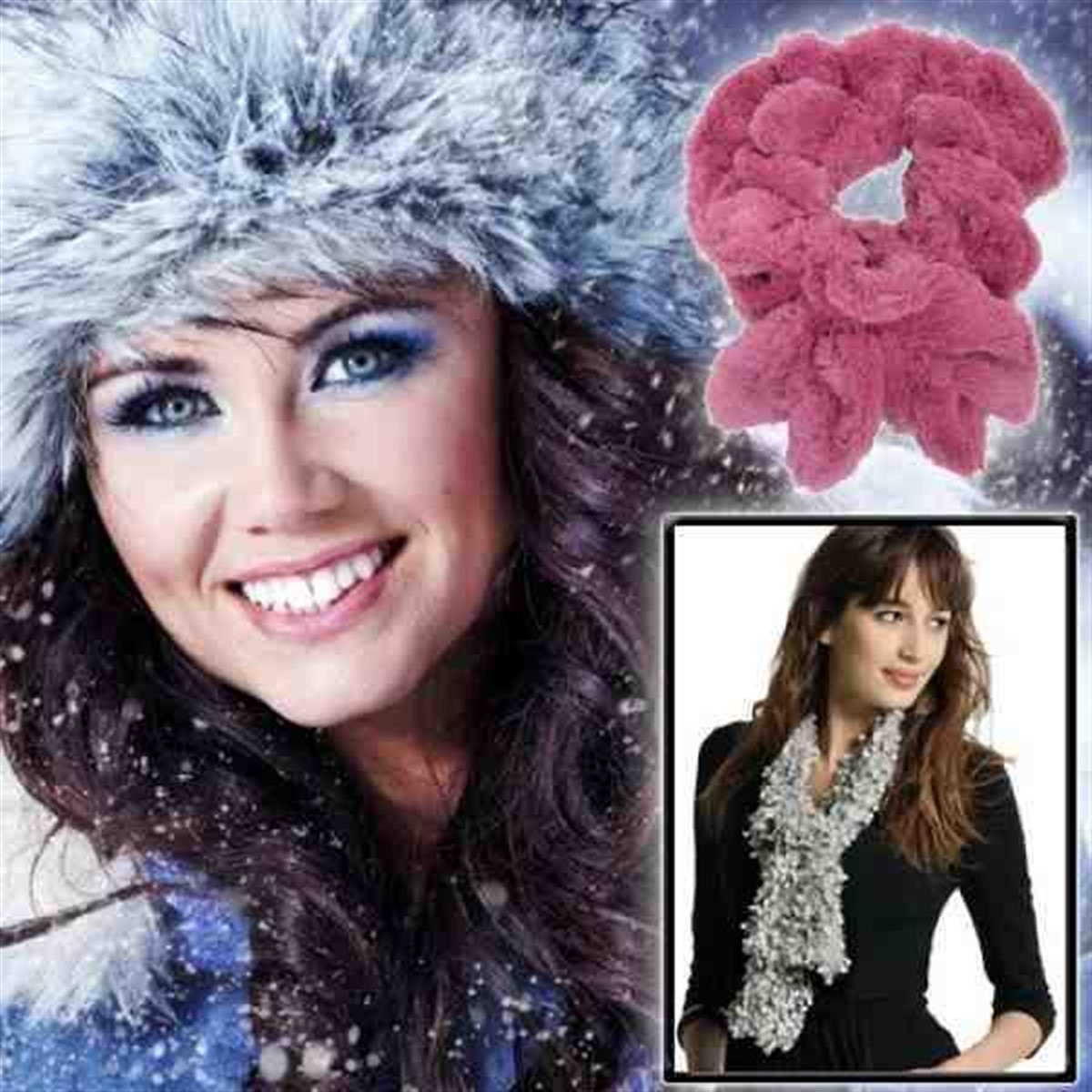 Trend Peluş Bayan Atkı