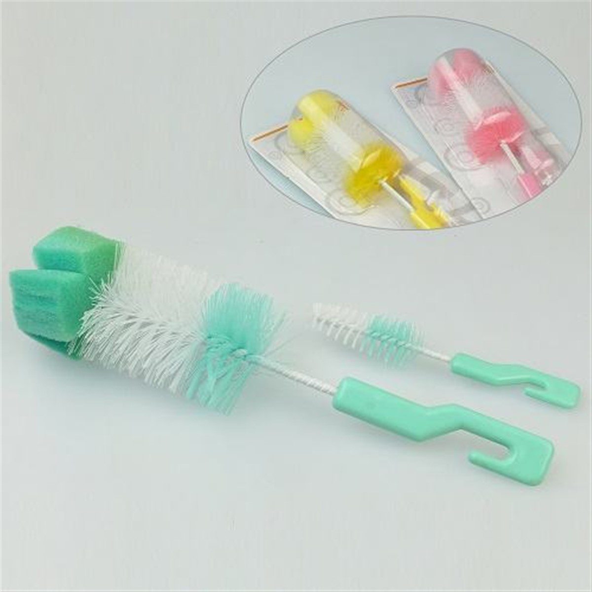 Bebek Biberon Temizleme Fırça Seti Asorti