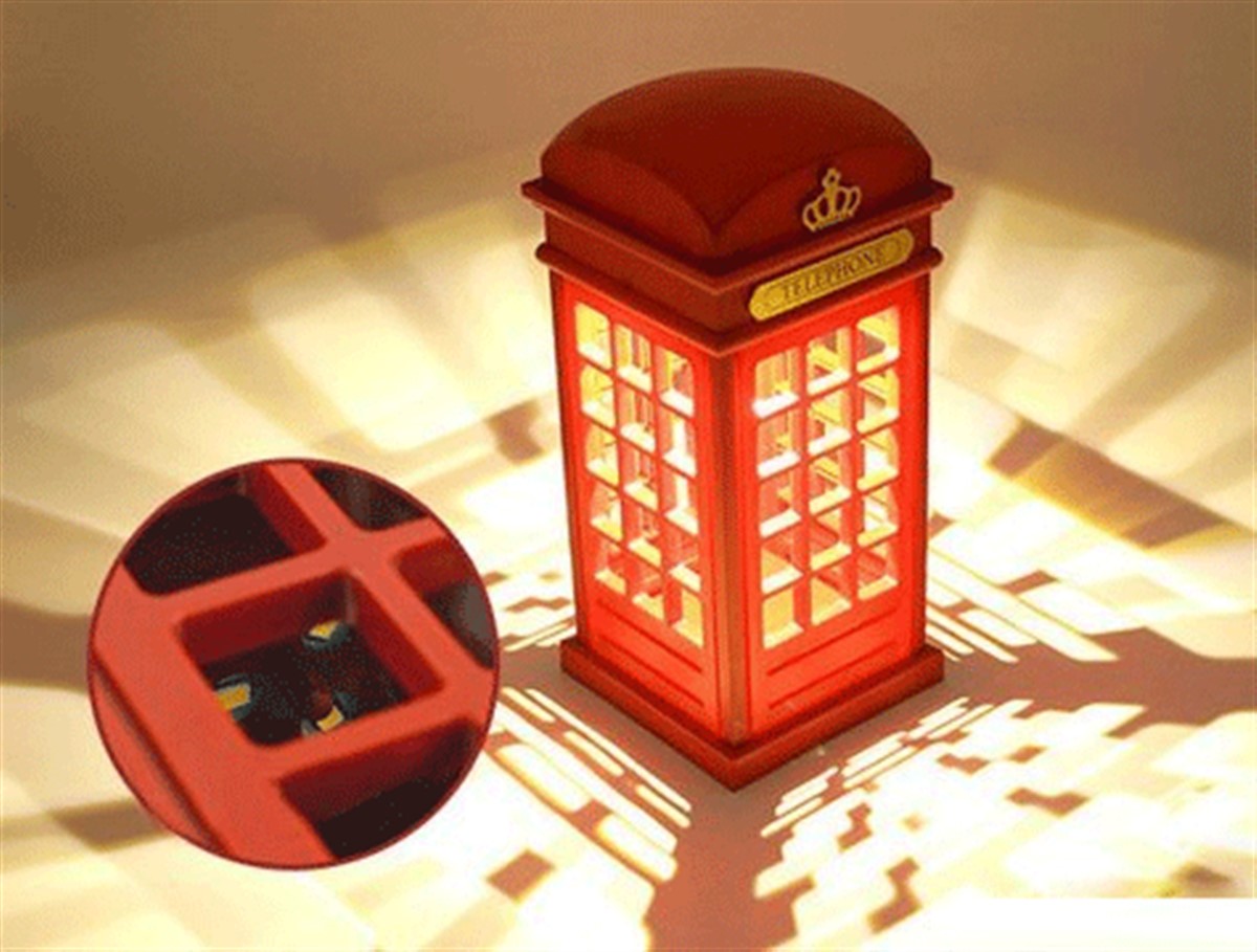 Dokunmatik Telefon Kulübesi Gece Lambası