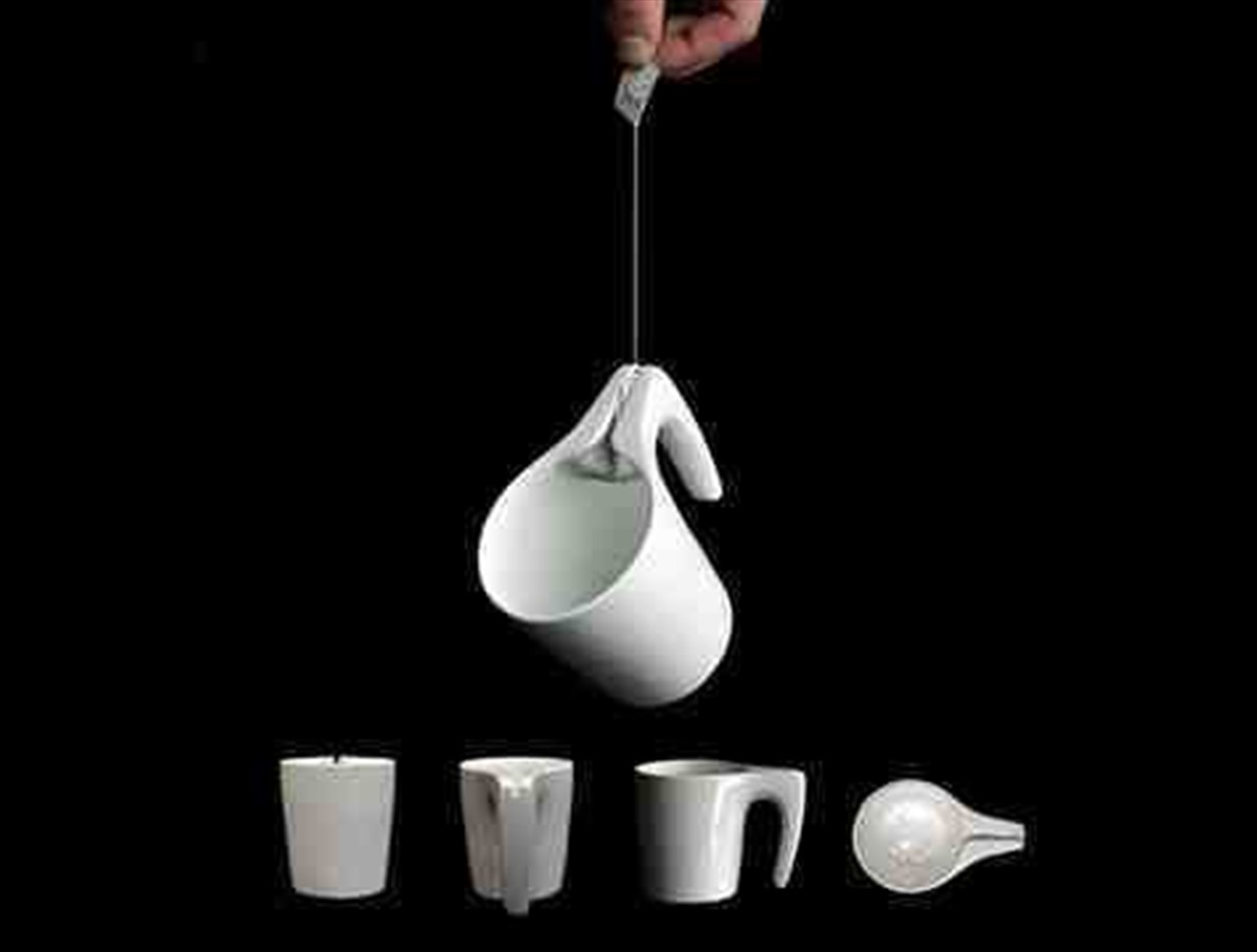 Poşet Çay Sıkmalı Kupa Bardak