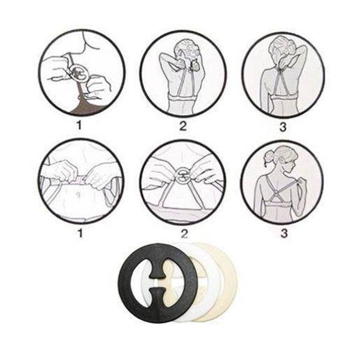 Bra Clips Sütyen Askı Set 3 Adet