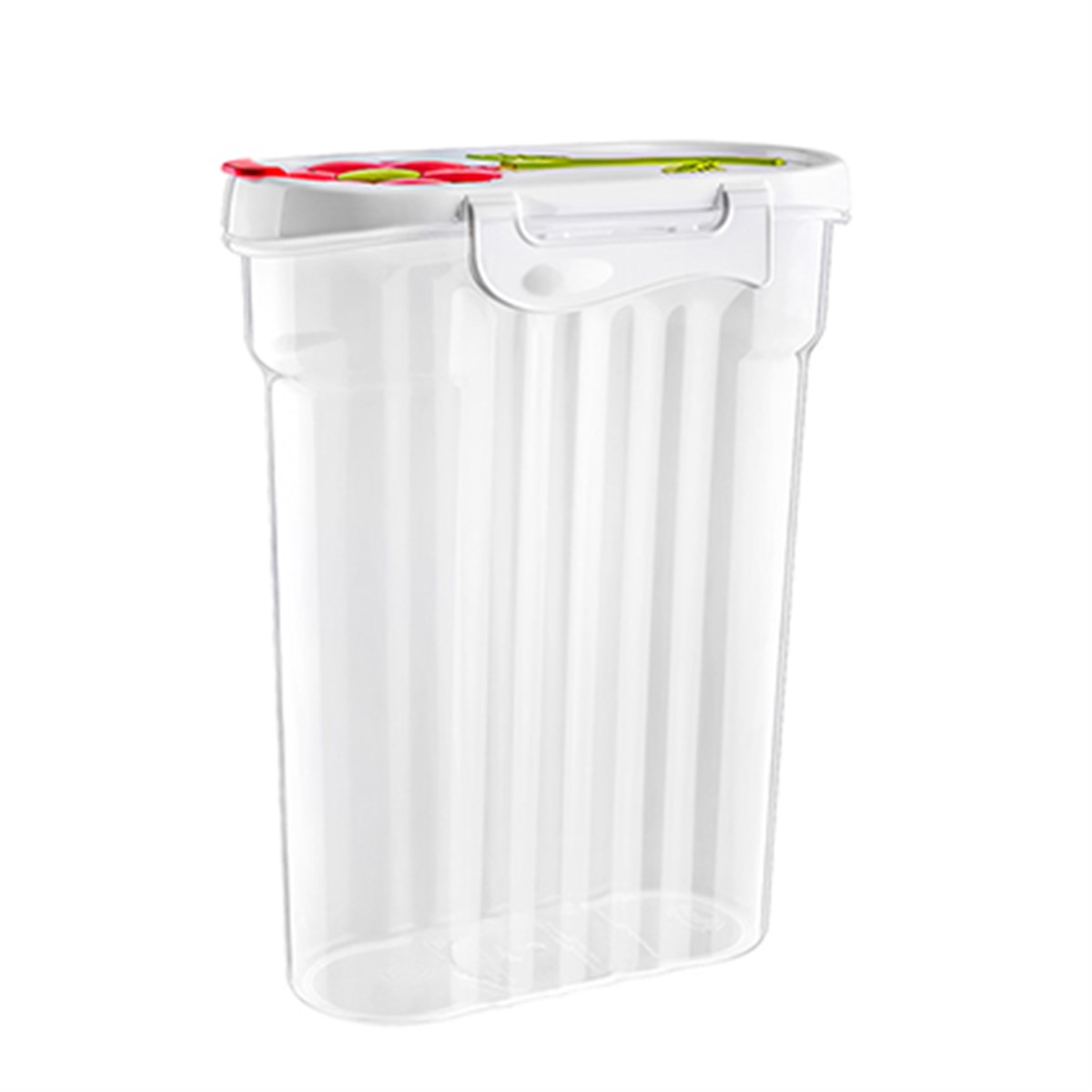 Papatya Kapaklı Erzak Bakliyat Saklama Kabı 2,4 Litre Asorti