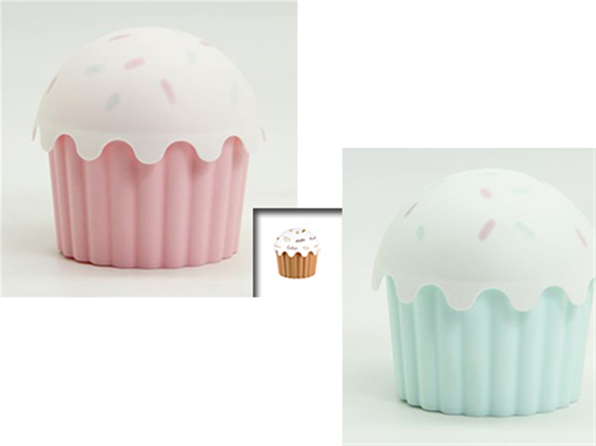 Cupcake Görünümlü Saklama Kabı 1200 ML Asorti