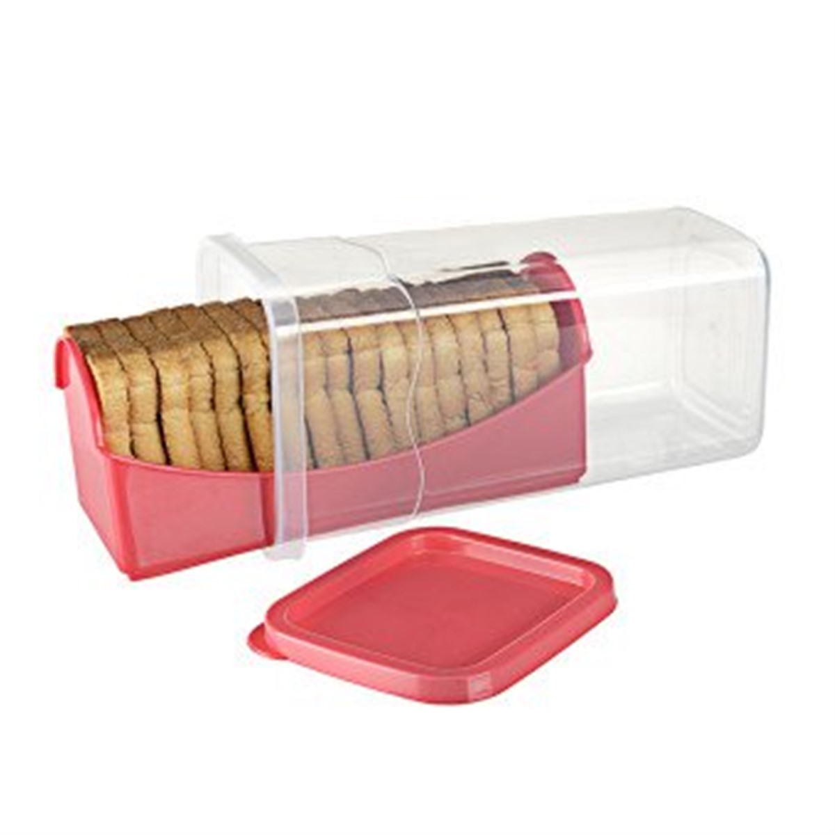 Kare Ekmek Bisküvi Kurabiye Saklama Kabı Asorti