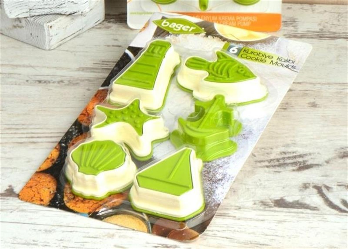 Denizci Kurabiye Kalıbı Seti Asorti 6 Parça