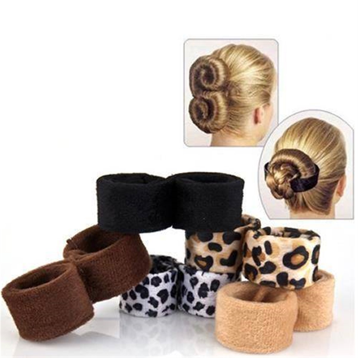 Bayan Sihirli Topuz Yapıcı Saç Toplayıcı Şekillendirici 2 li Set