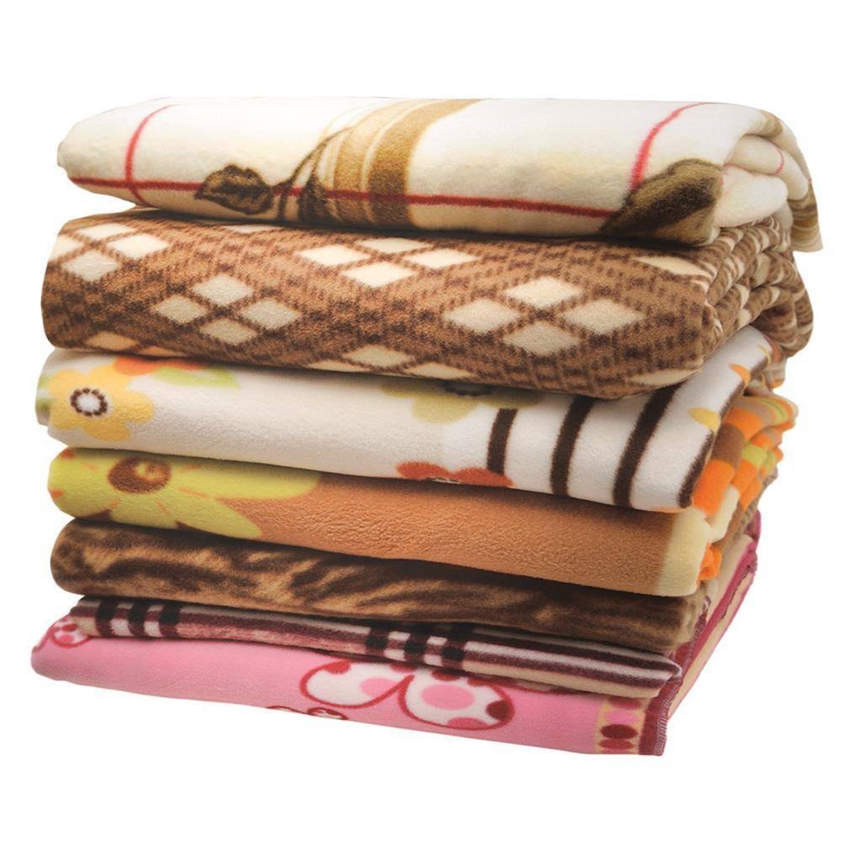 Baskılı Polar Battaniye 160 cm X 210 cm Asorti