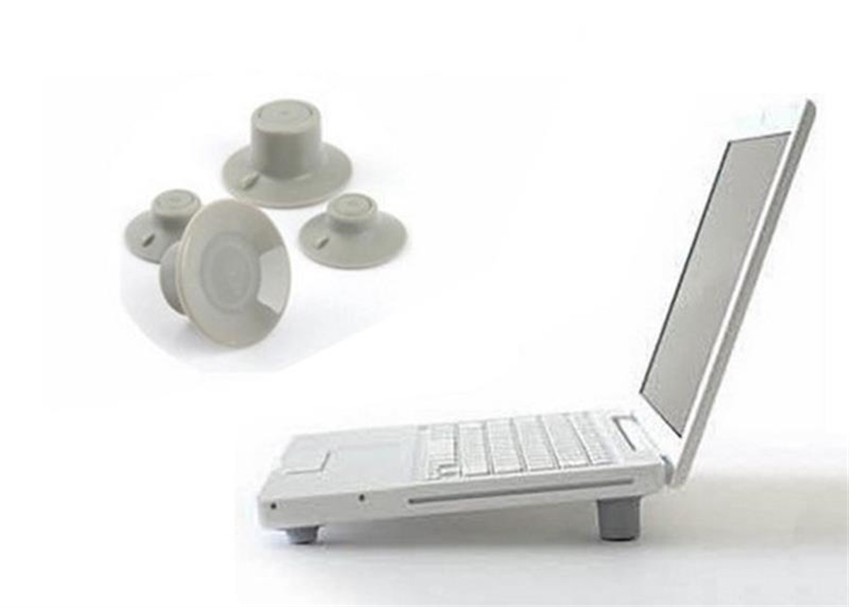 Laptop Soğutucu Yükseltici Vantuzlu Ayaklar 4 Adet