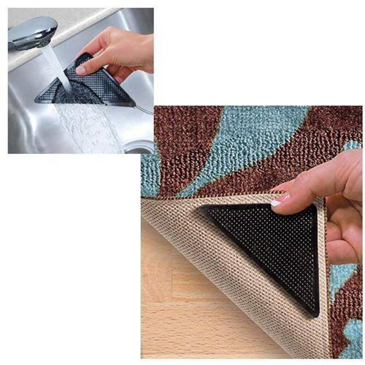 Halı Kilim Kaydırmaz Ped Rug Grippers 4 Adet