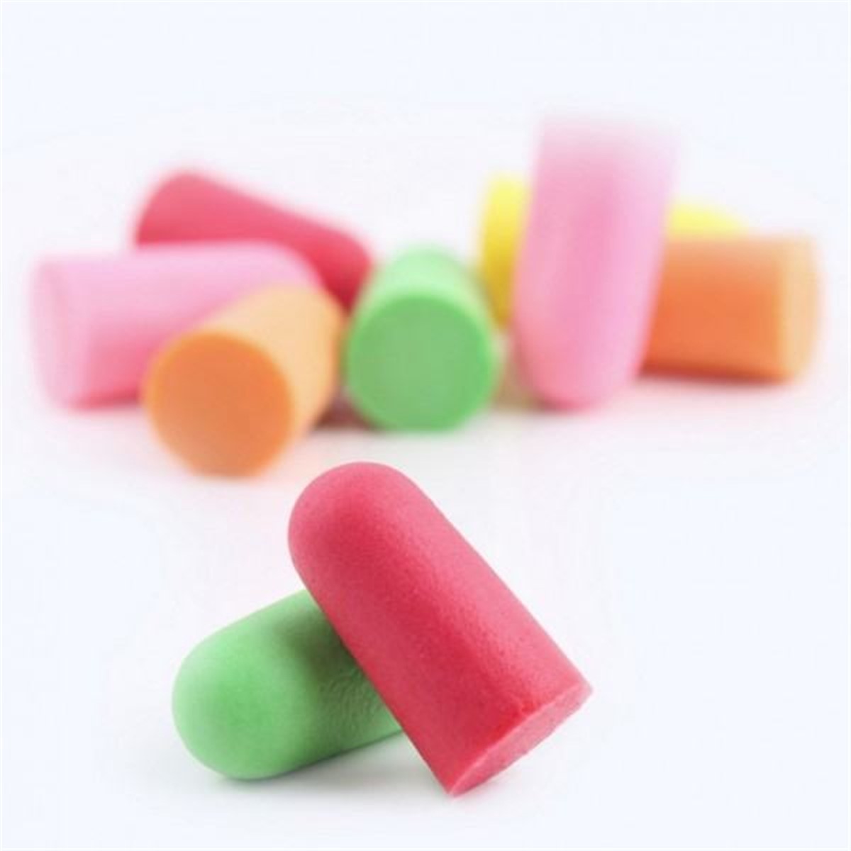 Yumuşak Doku Süngerli Ses Önleyici Mini Kulak Tıkacı 