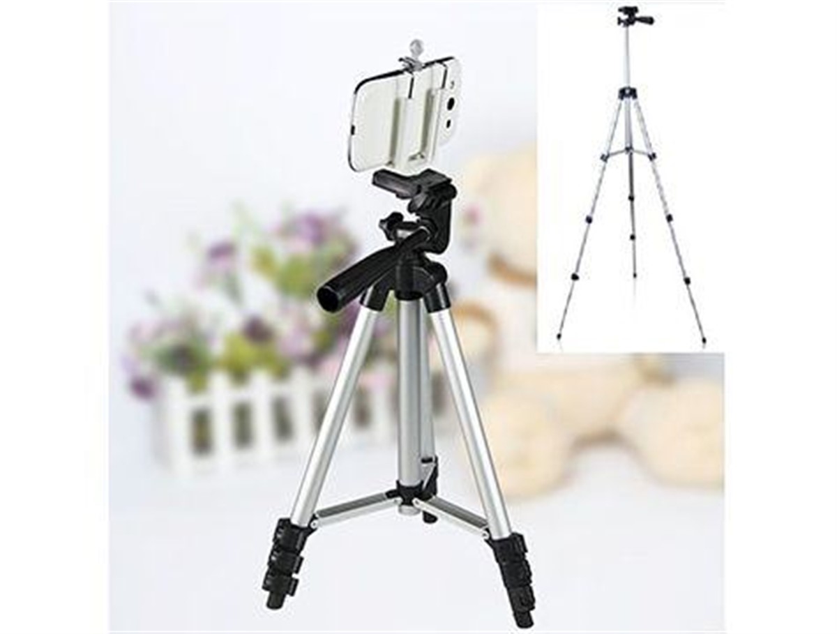 Telefon Fotoğraf Makinesi Kamera Tutucu Tripot Ayak 105 cm
