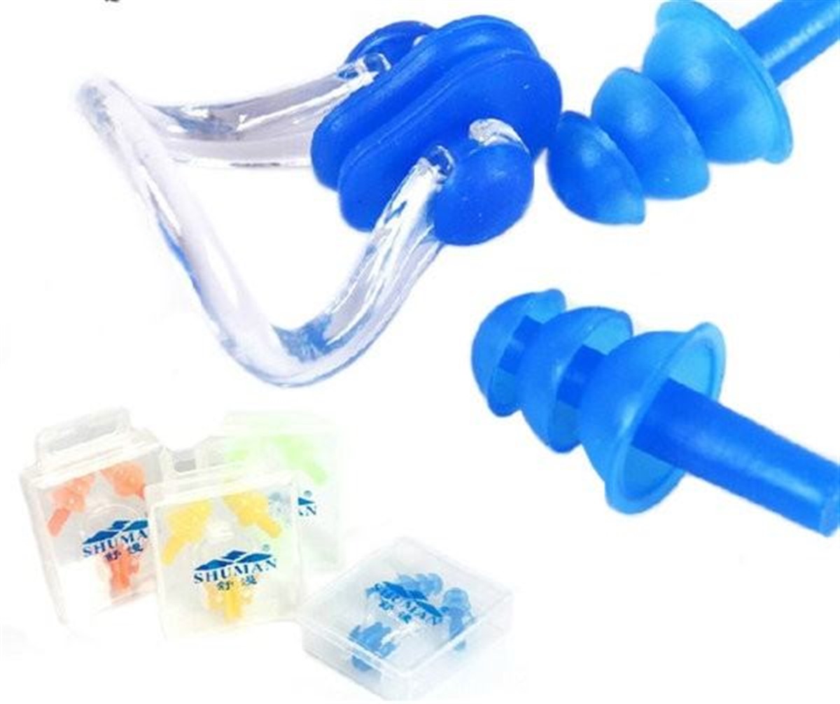 Kulak Burun Tıkayıcı Basit Havuz Deniz Su Kaçma Önleyici Seti