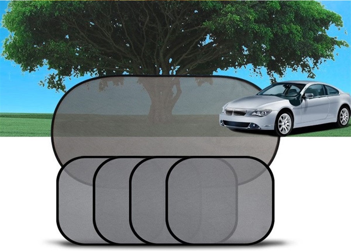 Araç İçi Vantuzlu Oto Yan Arka Camlar Güneşlik 5 li Set