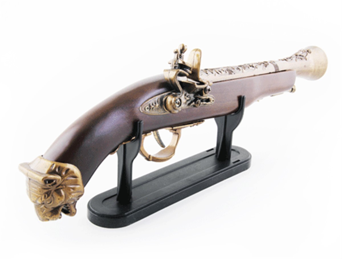 Dekoratif Çakmak Antika Tabanca