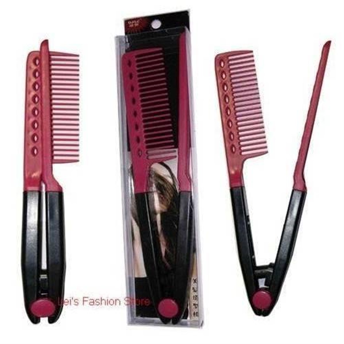 Saç Kesim Şekillendirici Düzleştirici Fön Kuaför Tarak Lob Asorti