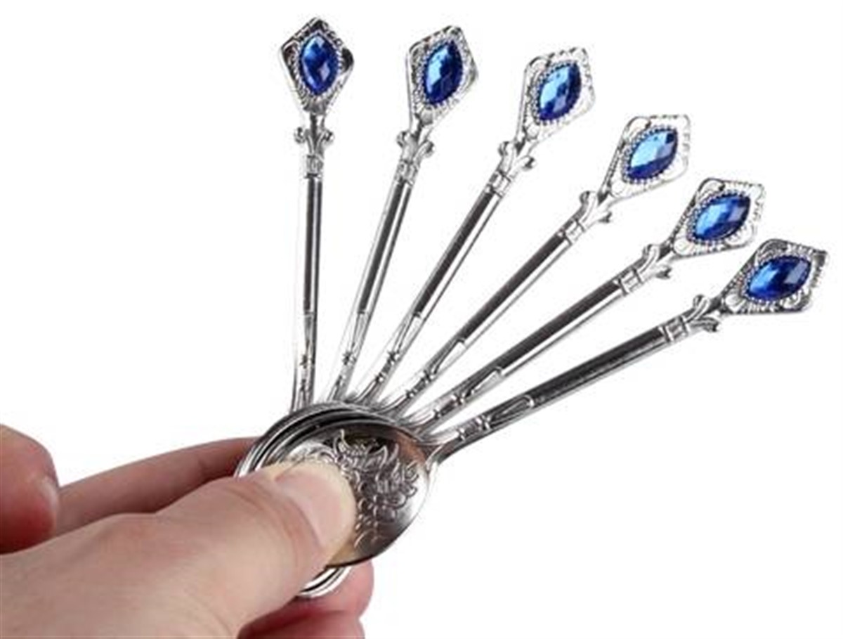 Osmanlı Motifli Hürrem 6 Adet Çay Kaşığı