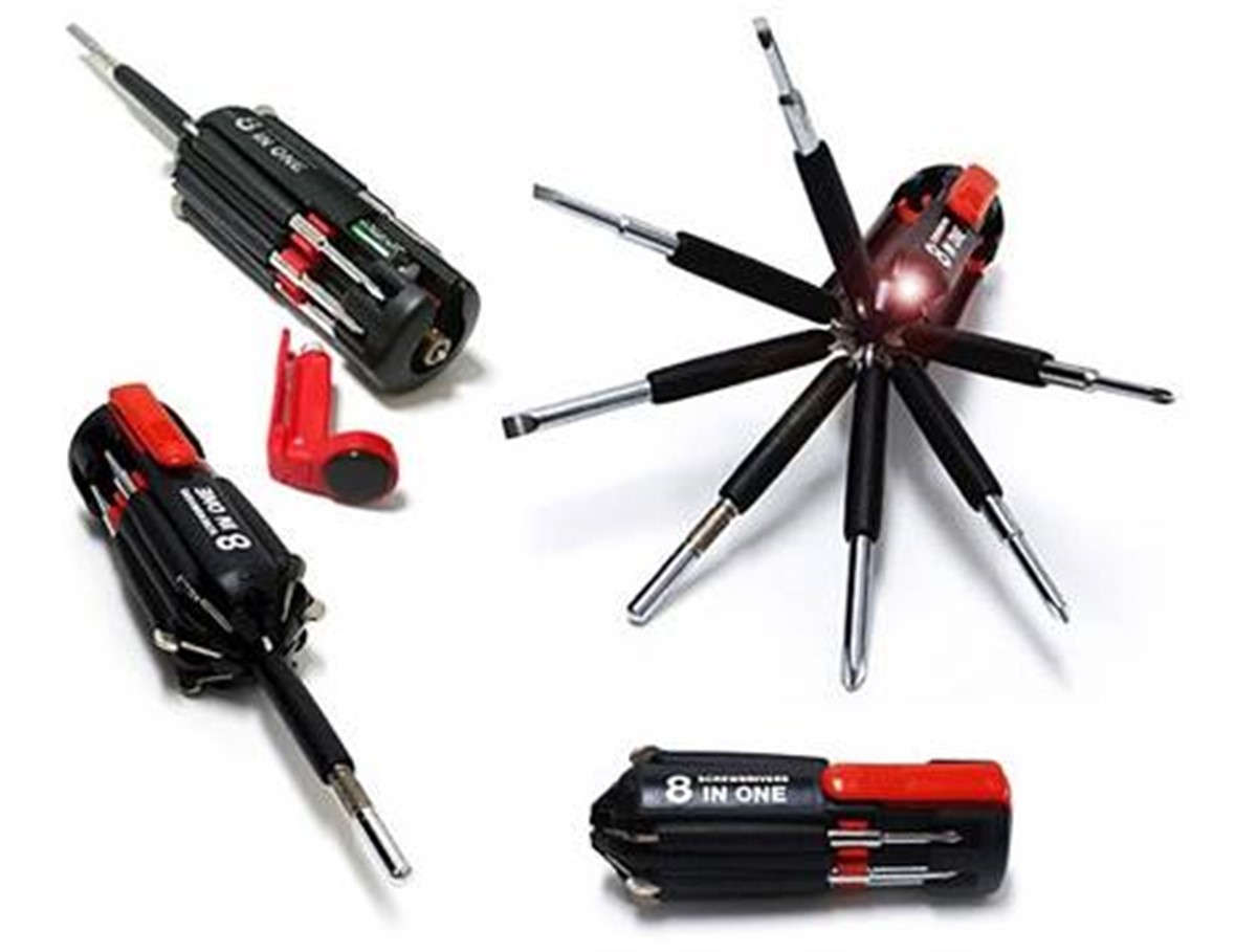 8 in 1 Led Işıklı Tornavida Seti