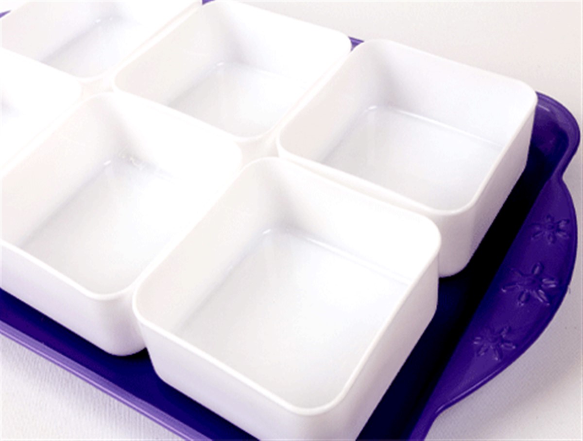 6 Bölmeli Kahvaltılık Kapaklı Tepsili Asorti