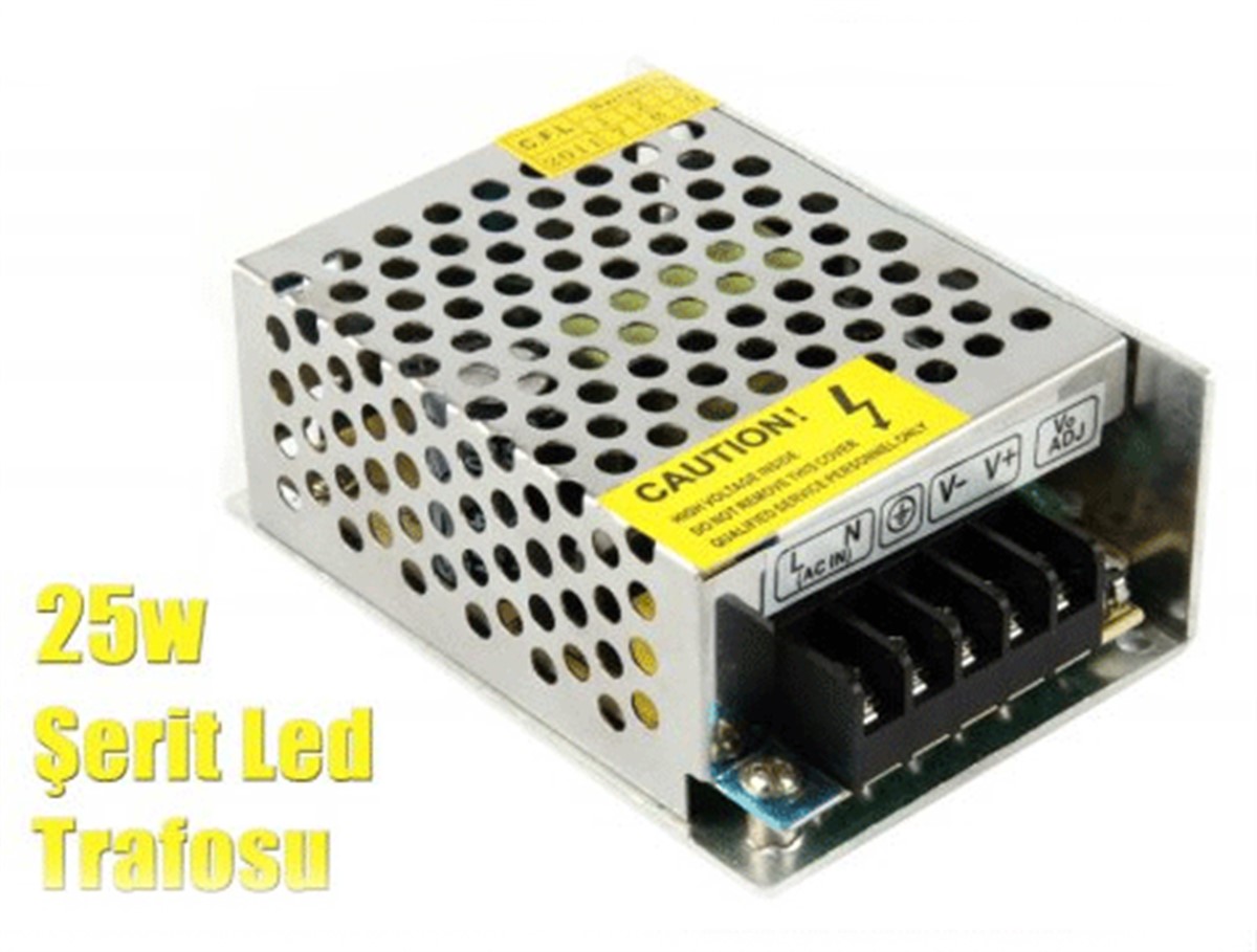 Şerit LED Trafosu 12V-5A-60W-IP20 ULTRA SLİM TRAFO