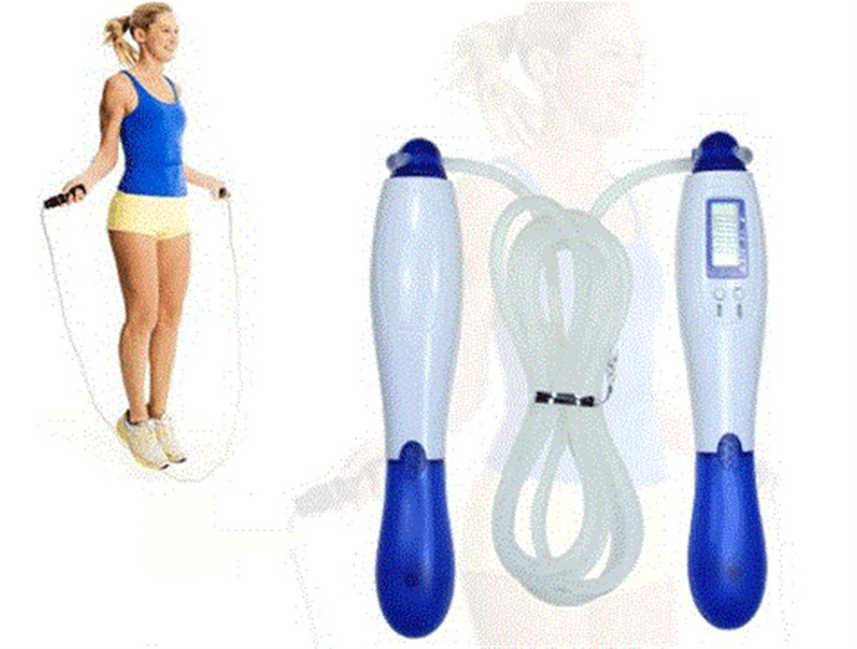 Sayaçlı Kilo Kalori Yağ Ölçerli Dijital İp Atlama Aleti Asorti