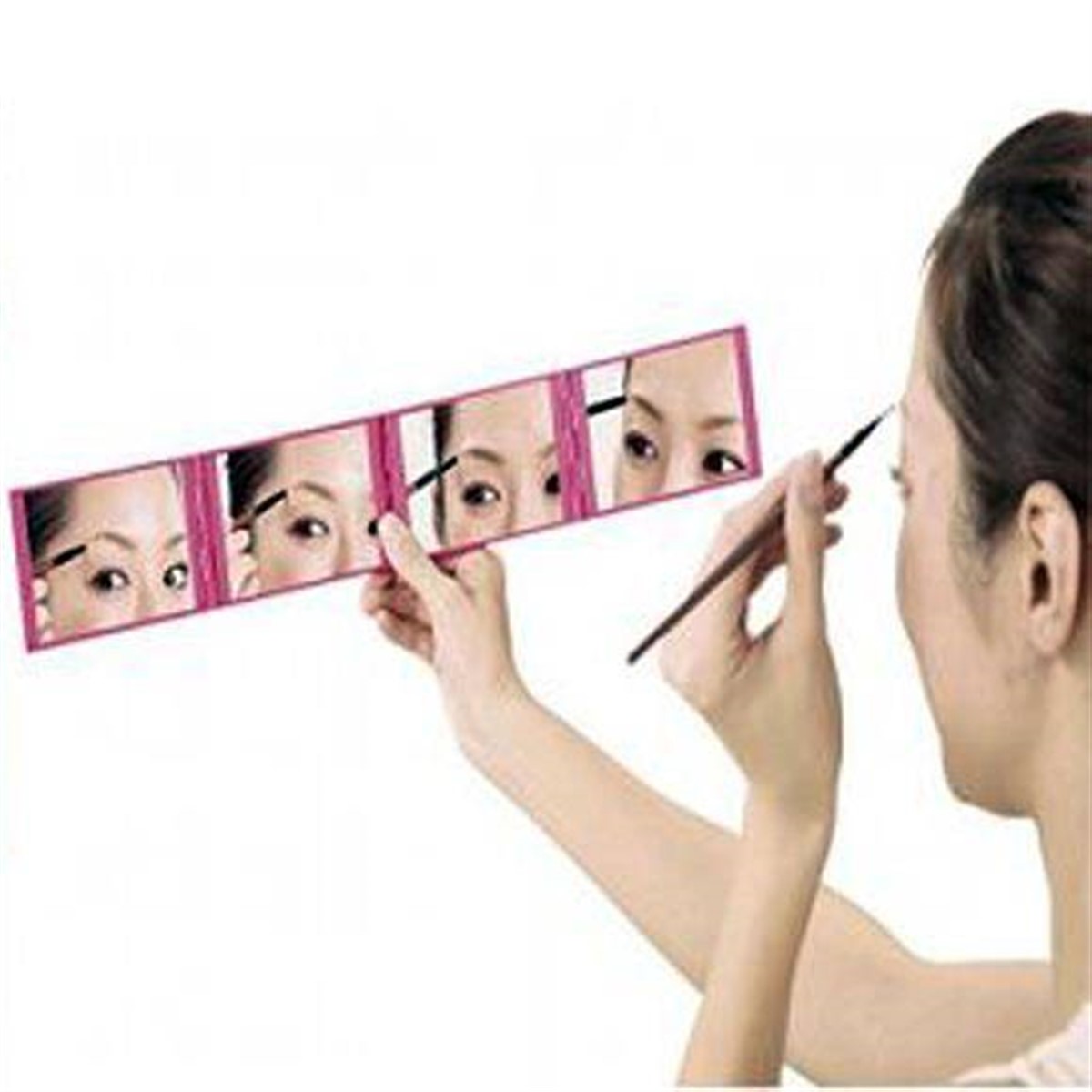 Panaromik Oynar Mekanizmalı 4 Adet Makyaj Ense Aynası Asorti