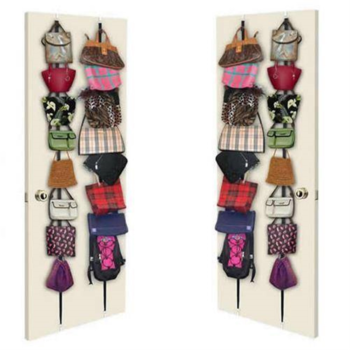 Ayarlanabilir Kapı Arkası İp Şerit Çanta Malzeme Askısı