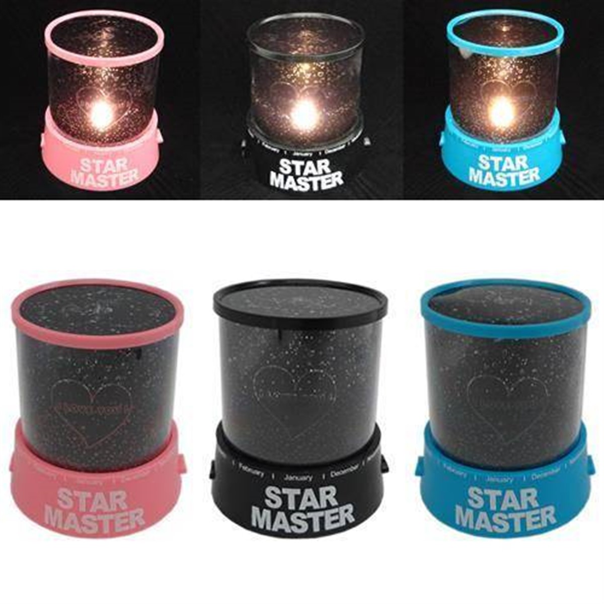 Kalp Projeksiyonlu Gece Lambası Star Lover