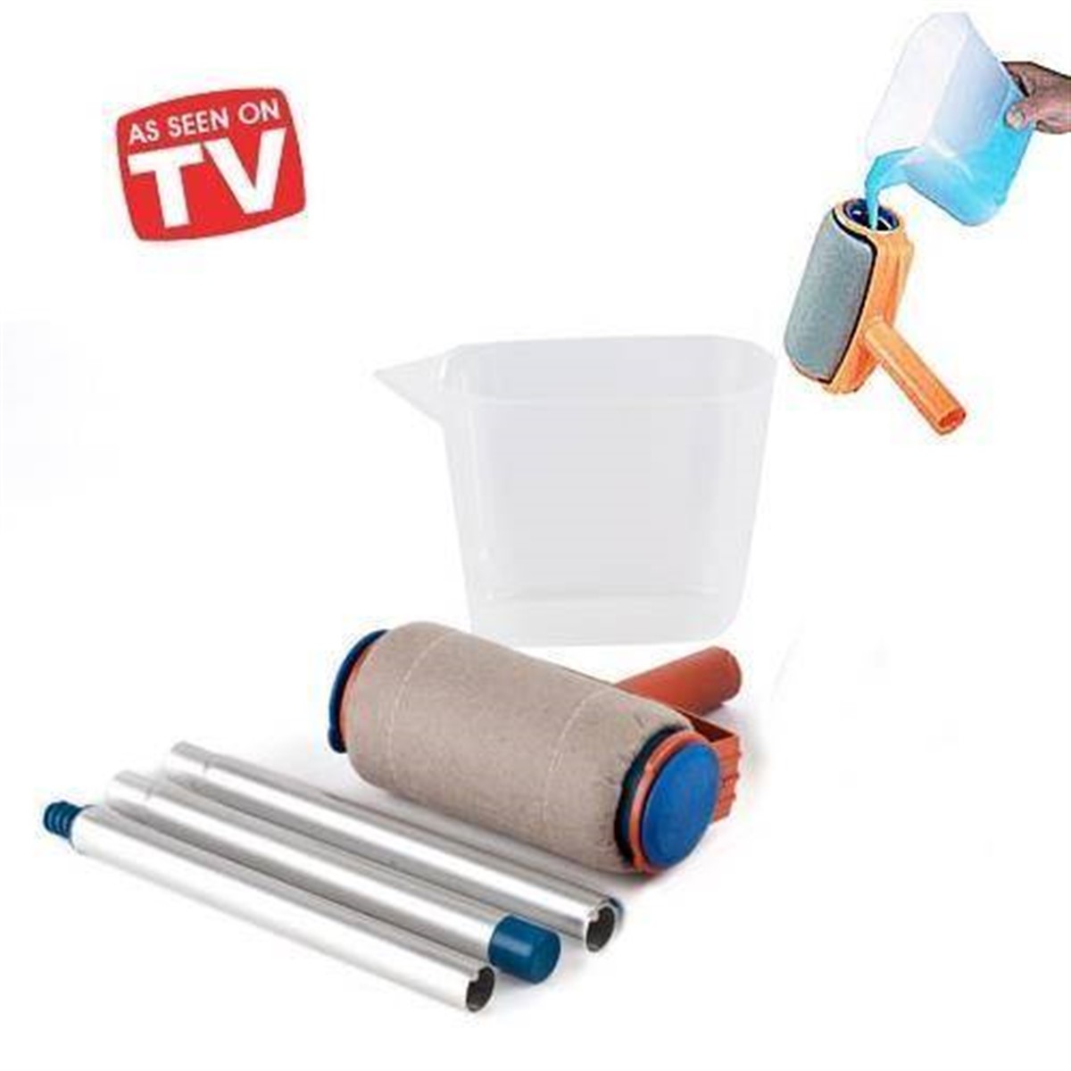 Damlatmaz Boya Rulo Fırça Duvar Tavan Boyama Seti