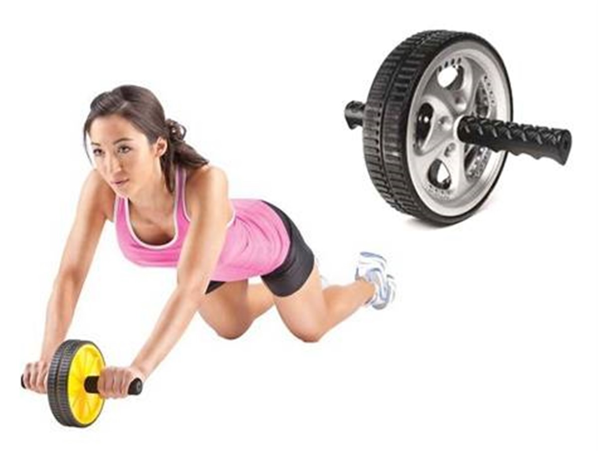 AB Wheel Teker Şeklinde Vücut Geliştirme Egzersiz Aleti
