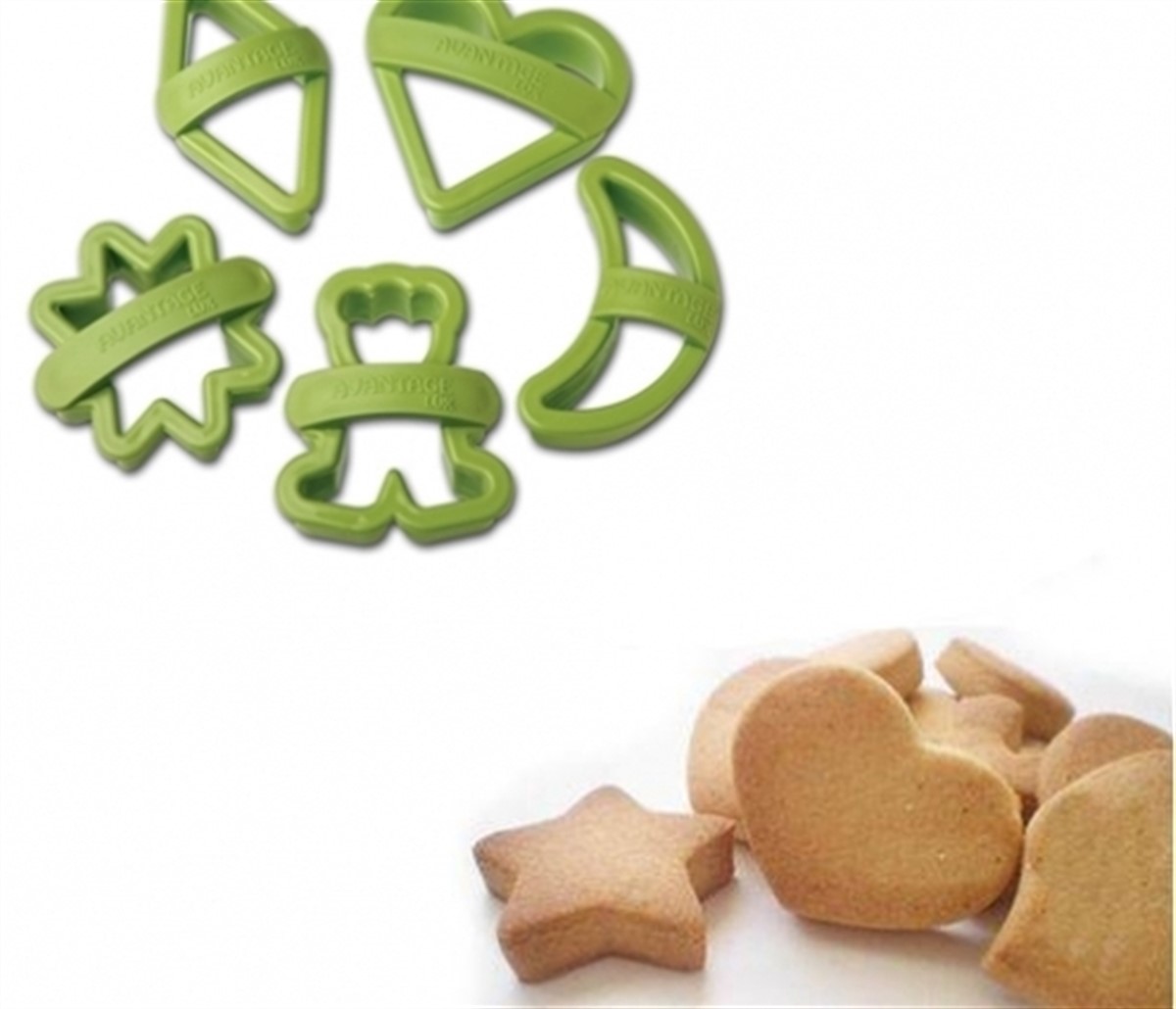 6 li Pratik Kurabiye Kalıpları Asorti