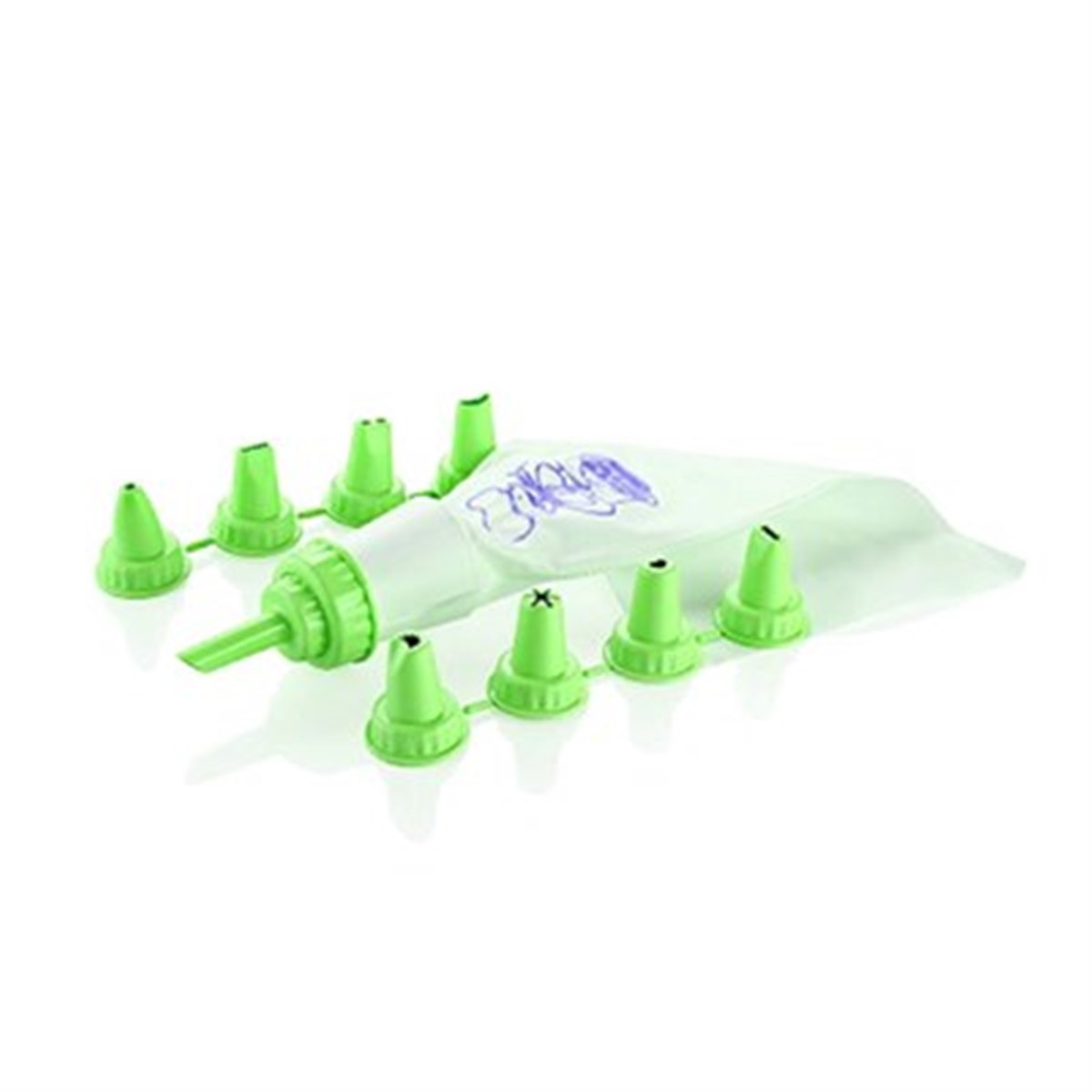 Krema Sıkma Torbası 8 Adet Dekor Ucu Asorti