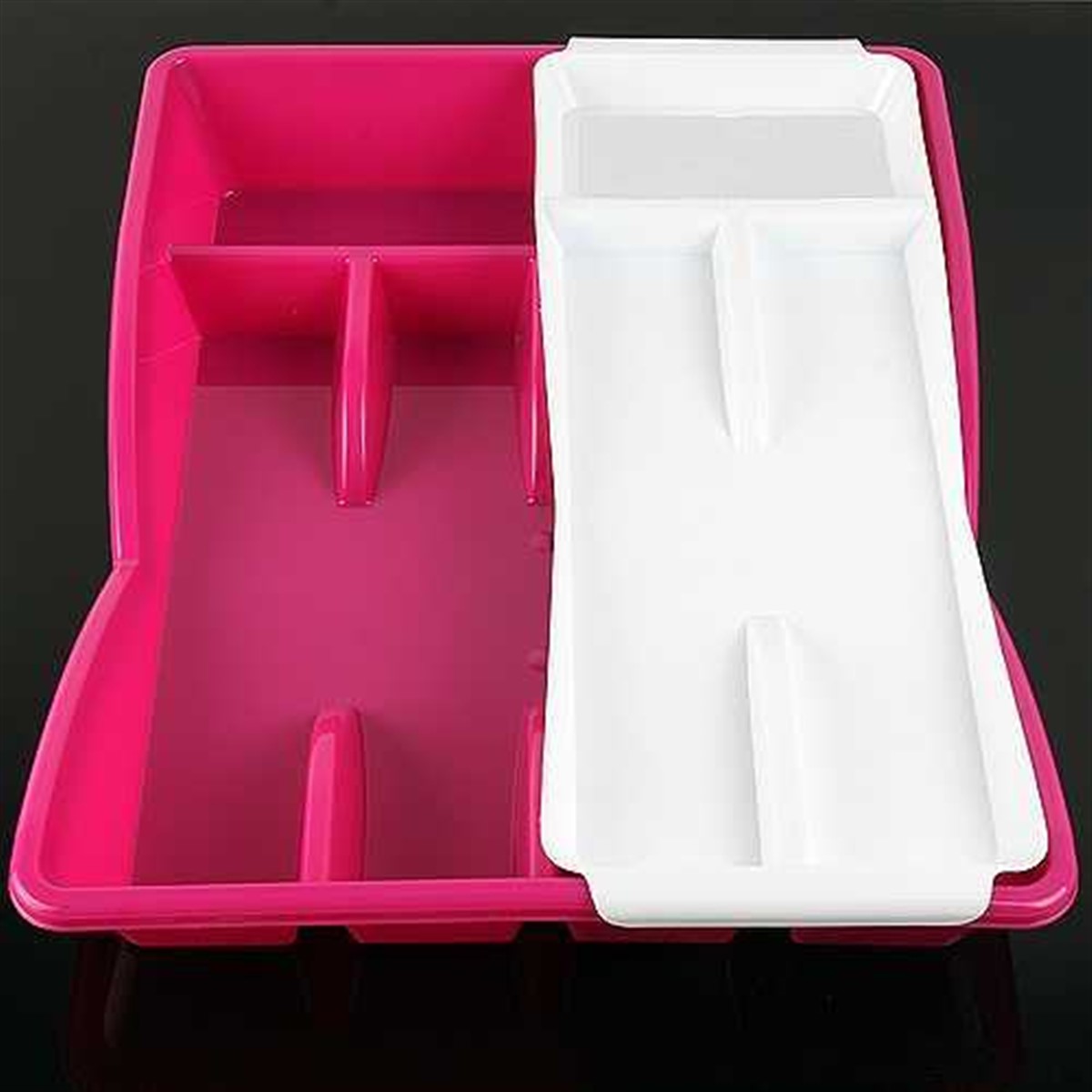 Dubleks Çekmece İçi İki Katlı Plastik Kaşıklık Asorti