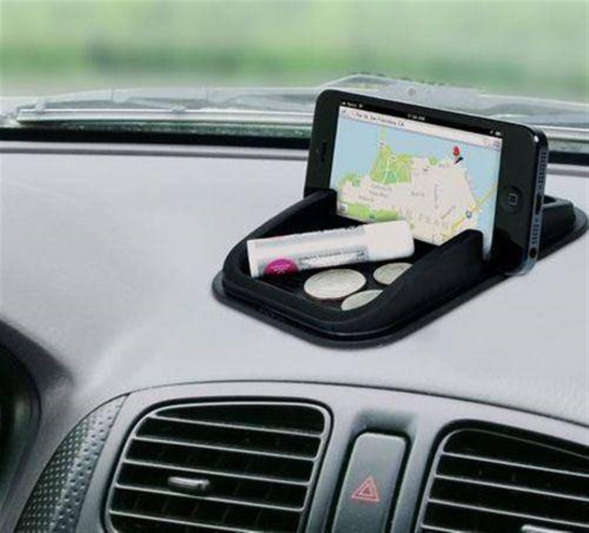 Havuzlu Torpido Üstü Telefon Navigasyon Kaydırmaz Ped